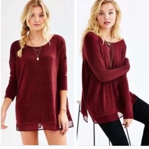 UO Silence + Noise “Hannah” Lightweight Sweater